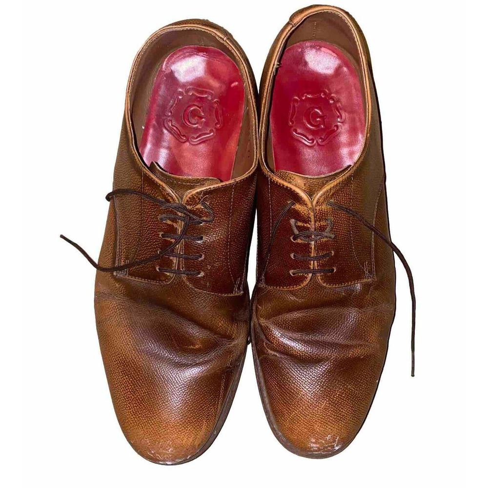GRENSON Brown Leather Oxford Derby Dress Shoes 111367 Men’s‎ UK 11 US 12